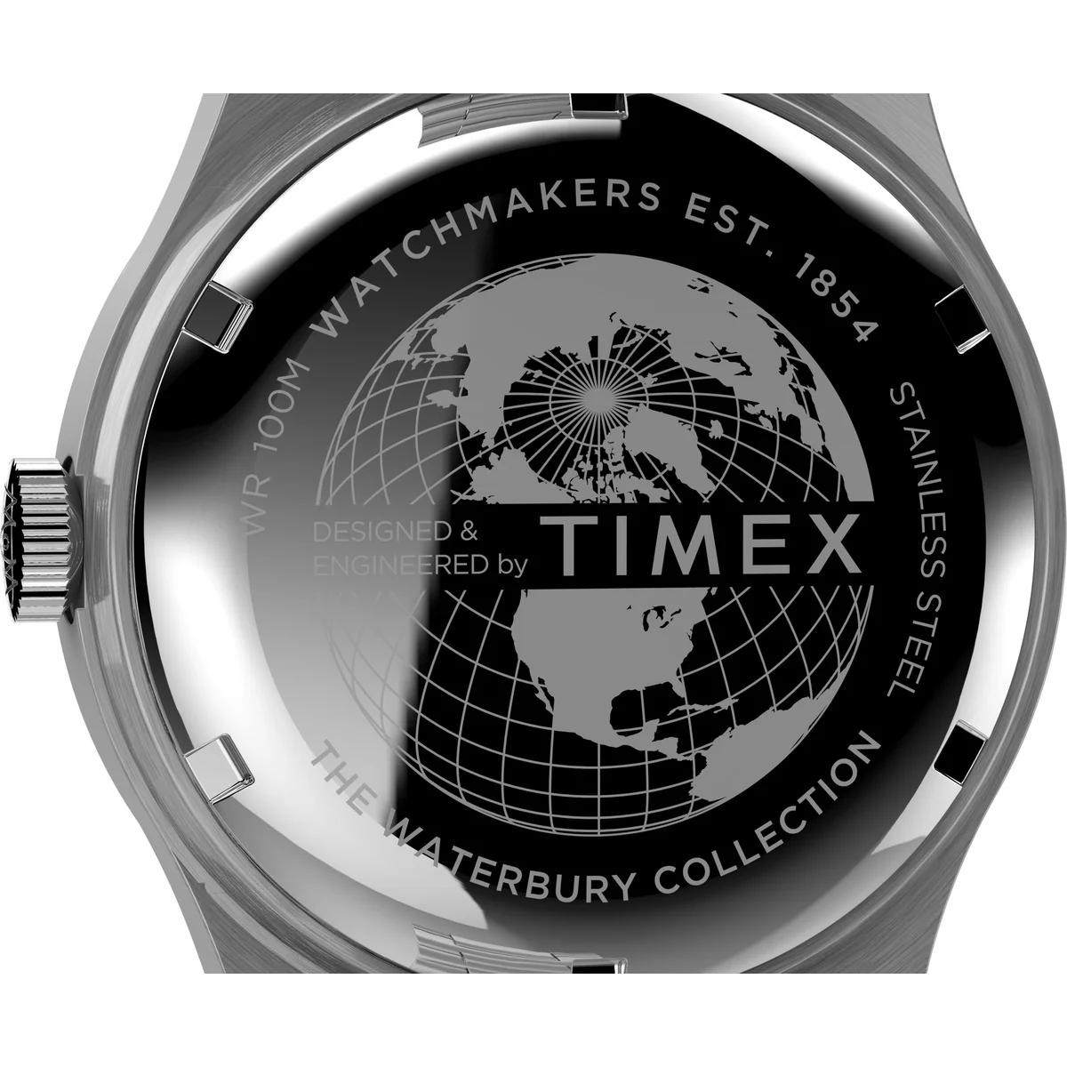 Waterbury Traditional Day/Date 39mm Stainless Steel Bracelet Watch - Image 4