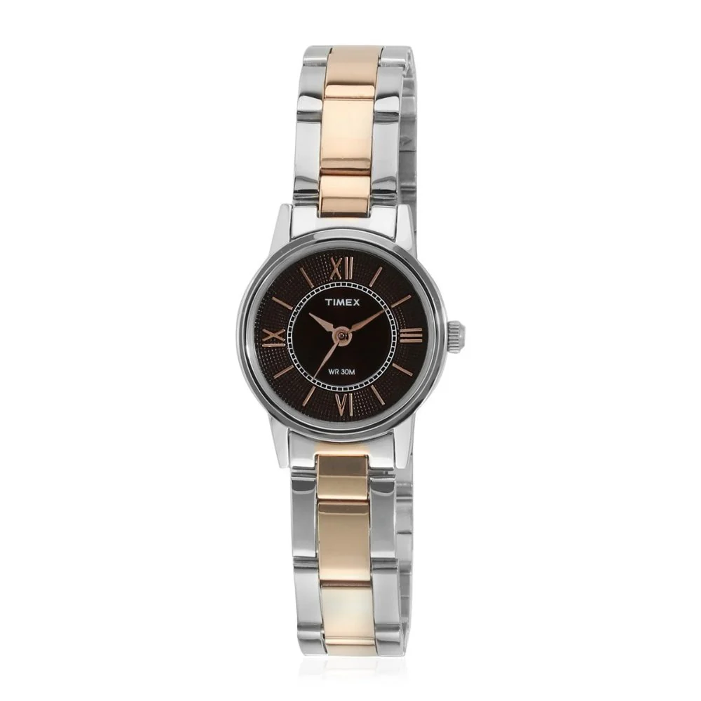 Timex Classics Pairs Brown Dial Round Case 3 Hands Function Watch -TW00PR214 - Image 7